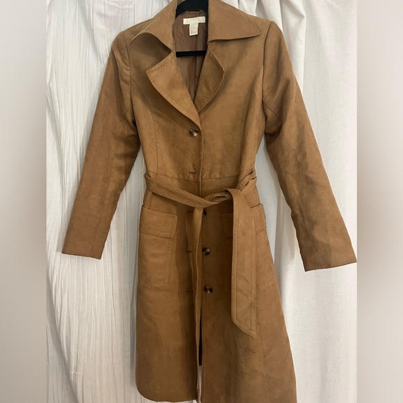 H&M Long Suede Coat - Picture 1 of 2